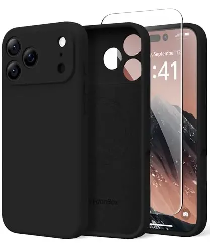 Чехол SuydanBox Magnetic для iPhone 17 Pro Max, совместимый с MagSafe, [Полная защита камеры][Защитное стекло], силиконовый противоударный защитный чехол для iPhone 17 Pro Max, 6,9