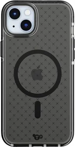 Чехол Tech21 Evo Check для iPhone 15 Plus - Совместим с MagSafe - Защитный чехол от ударов - Дымчатый/Черный - 4