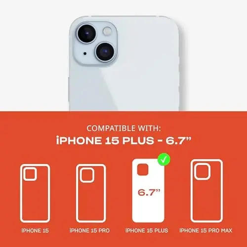Чехол Tech21 Evo Check для iPhone 15 Plus - Совместим с MagSafe - Защитный чехол от ударов - Дымчатый/Черный - 5