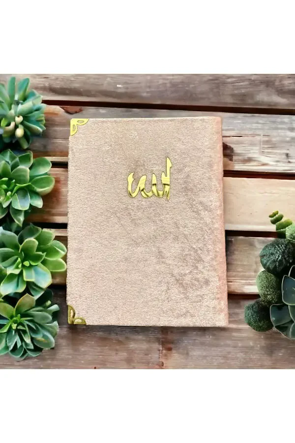 Çeyizlik, Hediyelik, Mevlütlük, Bohçalık Lüks Seccade Seti Pudra-Pudra - 3