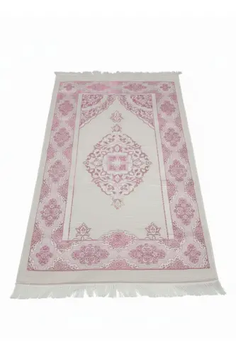 Çeyizlik Seccade ,Hediyelik , 5'li Gelin Bohçası ,Tafta Seccade ,Yasin ,Tesbih ,Şal ,Namaz ,Hac umre - Pembe - 3