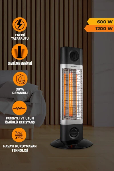 Ch-1200lt 2-Stage 1200 Watt Carbon Infrared Heater - VEITO (1)