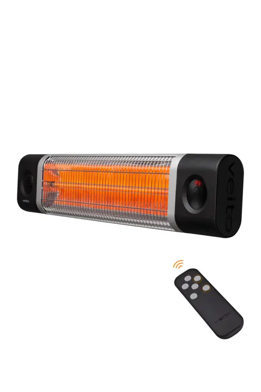 CH2500 RW Karbon Kızılötesi Isıtıcı 2500 Watt - Uzaktan Kumandalı - Siyah - 1