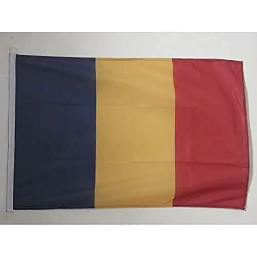 Chad NAUTICAL Flag 18'' x 12'' - Chadian flags 30 x 45 cm. - Banner 12x18 in for boat - AZ FLAG 