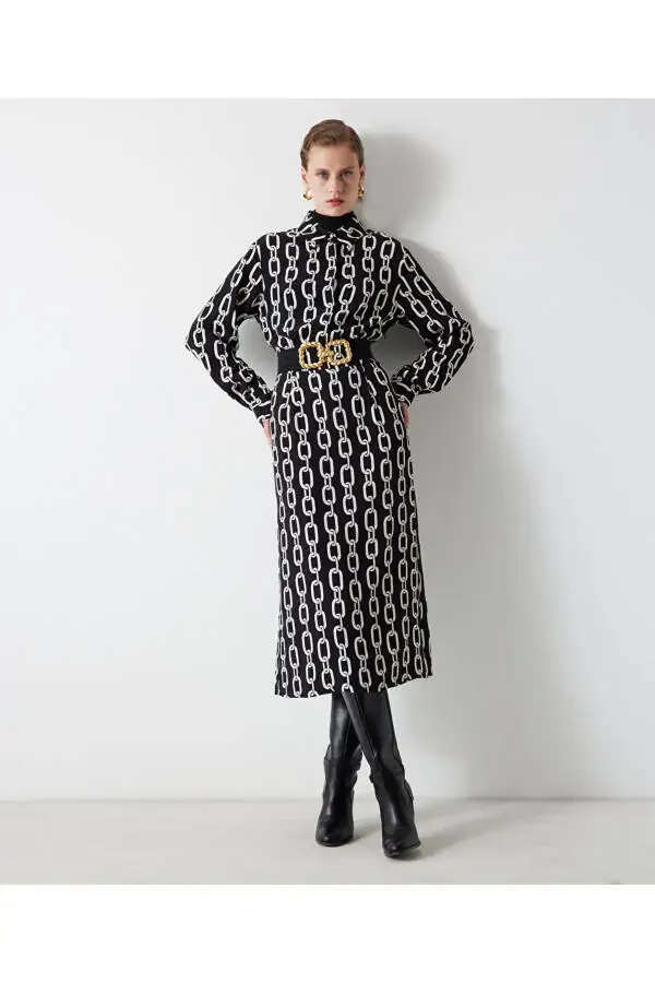 Chain Pattern Dress - 2