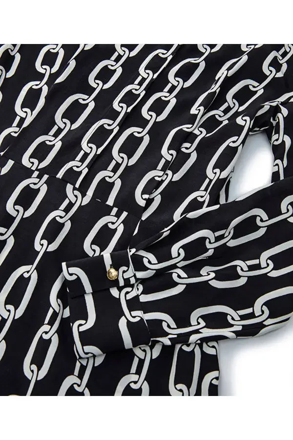 Chain Pattern Dress - 4