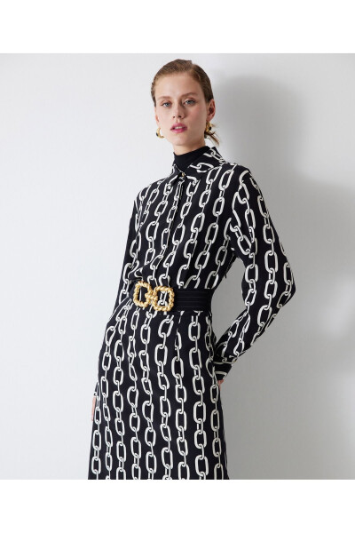 Chain Pattern Dress - 5