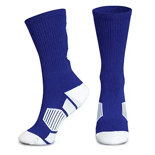 ChalkTalkSPORTS Basketball Performance Crew Socks - Jump Shot - Youth & Adult - Elite Basketball Mid-Calf Socks - CHALKTALKSPORTS (1)