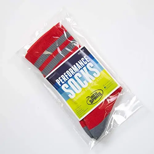 ChalkTalkSPORTS Basketball Socks - Cushioned Mid-Calf Crew - Youth & Adult | Moisture-Wicking Performance Blend, Athletic Basketball Gear, Stay-Up Technology, Arch Support, Breathable, Boys and Men - 5
