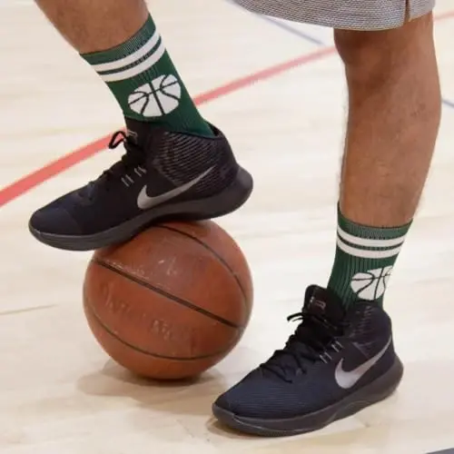 ChalkTalkSPORTS Basketball Socks - Cushioned Mid-Calf Crew - Youth & Adult | Moisture-Wicking Performance Blend, Athletic Basketball Gear, Stay-Up Technology, Arch Support, Breathable, Boys and Men - 2