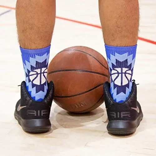 ChalkTalkSPORTS Basketball Socks - Cushioned Mid-Calf Crew - Youth & Adult | Moisture-Wicking Performance Blend, Athletic Basketball Gear, Stay-Up Technology, Arch Support, Breathable, Boys and Men - CHALKTALKSPORTS (1)