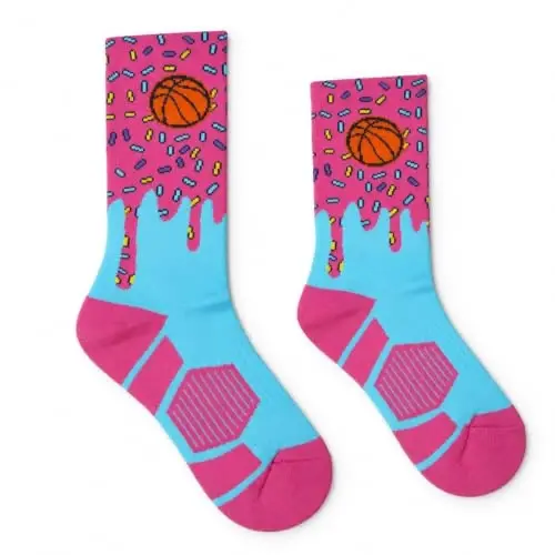 ChalkTalkSPORTS Basketball Socks - Cushioned Mid-Calf Crew - Youth & Adult | Moisture-Wicking Performance Blend, Athletic Basketball Gear, Stay-Up Technology, Arch Support, Breathable, Boys and Men - 3