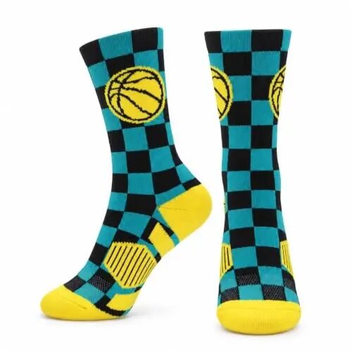 ChalkTalkSPORTS Basketball Socks - Cushioned Mid-Calf Crew - Youth & Adult | Moisture-Wicking Performance Blend, Athletic Basketball Gear, Stay-Up Technology, Arch Support, Breathable, Boys and Men - ChalkTalkSPORTS