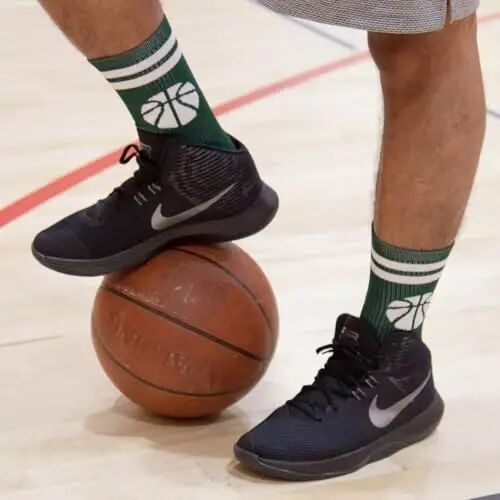 ChalkTalkSPORTS Basketball Socks - Cushioned Mid-Calf Crew - Youth & Adult | Moisture-Wicking Performance Blend, Athletic Basketball Gear, Stay-Up Technology, Arch Support, Breathable, Boys and Men - ChalkTalkSPORTS (1)