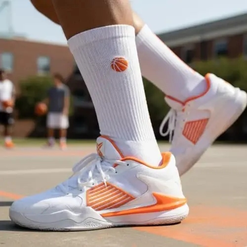 ChalkTalkSPORTS Basketball Socks - Cushioned Mid-Calf Crew - Youth & Adult | Moisture-Wicking Performance Blend, Athletic Basketball Gear, Stay-Up Technology, Arch Support, Breathable, Boys and Men - CHALKTALKSPORTS (1)