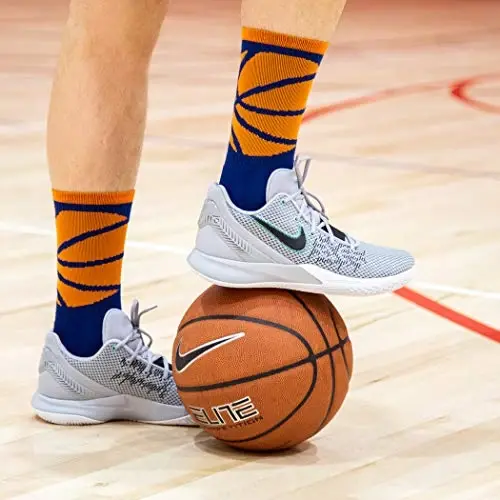 ChalkTalkSPORTS Basketbol Paypoqlari - Yumshatilgan O‘rta Uzunlikdagi - Yoshlar va Kattalar uchun | Namlikni o‘tkazmaydigan samarali aralashma, Sport basketbol anjomlari, Sirpanmaydigan texnologiya, Kamar qo‘llab-quvvatlashi, Nafas oluvchi, O‘g‘il bolalar va Erkaklar uchun - 3