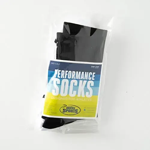 ChalkTalkSPORTS Basketball Performance Crew Socks - Jump Shot - Youth & Adult - Elite Basketball Mid-Calf Socks - 5