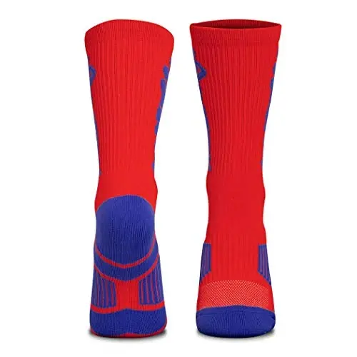ChalkTalkSPORTS Basketball Performance Crew Socks - Jump Shot - Youth & Adult - Elite Basketball Mid-Calf Socks - 2