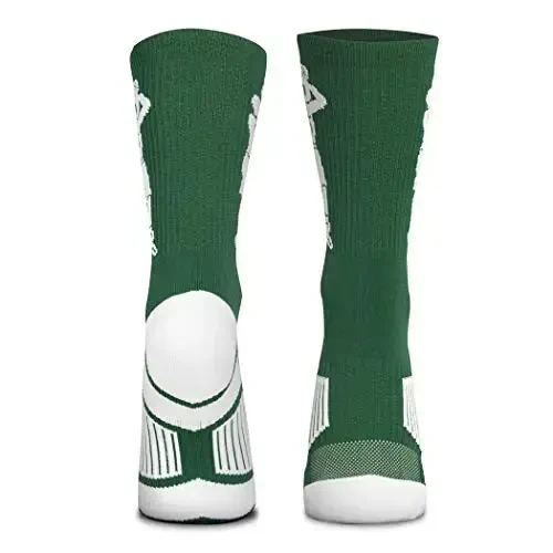 ChalkTalkSPORTS Basketball Performance Crew Socks - Jump Shot - Youth & Adult - Elite Basketball Mid-Calf Socks - 2