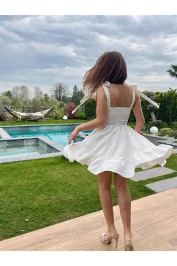 Champ Ruffled Mini Skirt White-white - 4