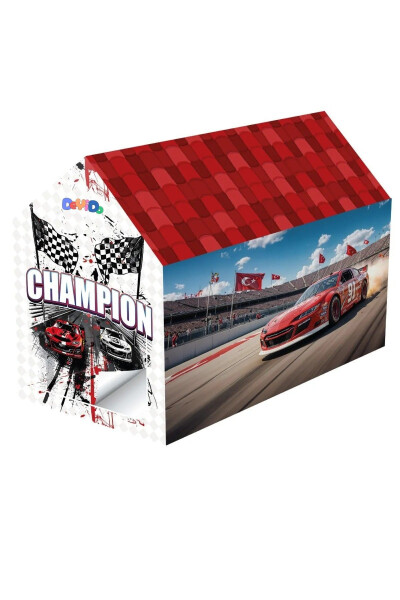 Champion Cars Fun Play Tent Playhouse Mini Racers Camping Tent - 4