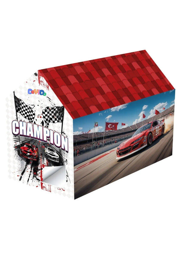 Champion Cars Fun Play Tent Playhouse Mini Racers Camping Tent - 4