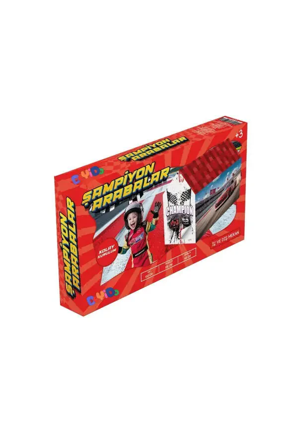 Champion Cars Fun Play Tent Playhouse Mini Racers Camping Tent - 3