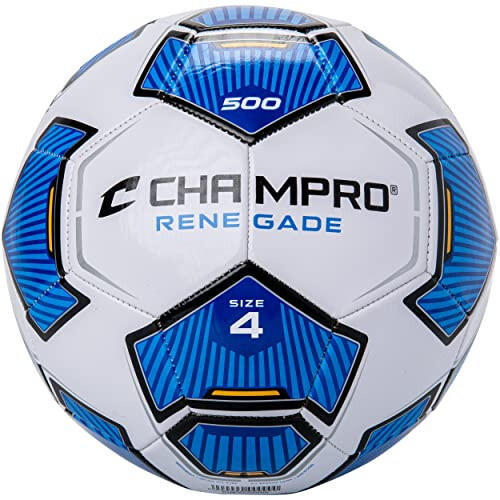 Champro Renegade Futbol Topu, Boyut 4, Kraliyet Mavisi - 1