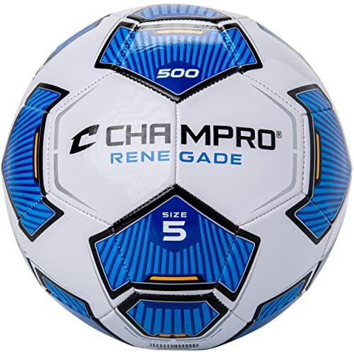 Champro Renegade Futbol Topu, Boyut 5, Kraliyet Mavisi - 1