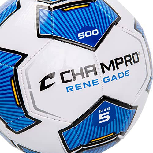 Champro Renegade Soccer Ball, Size 5, Royal - 3