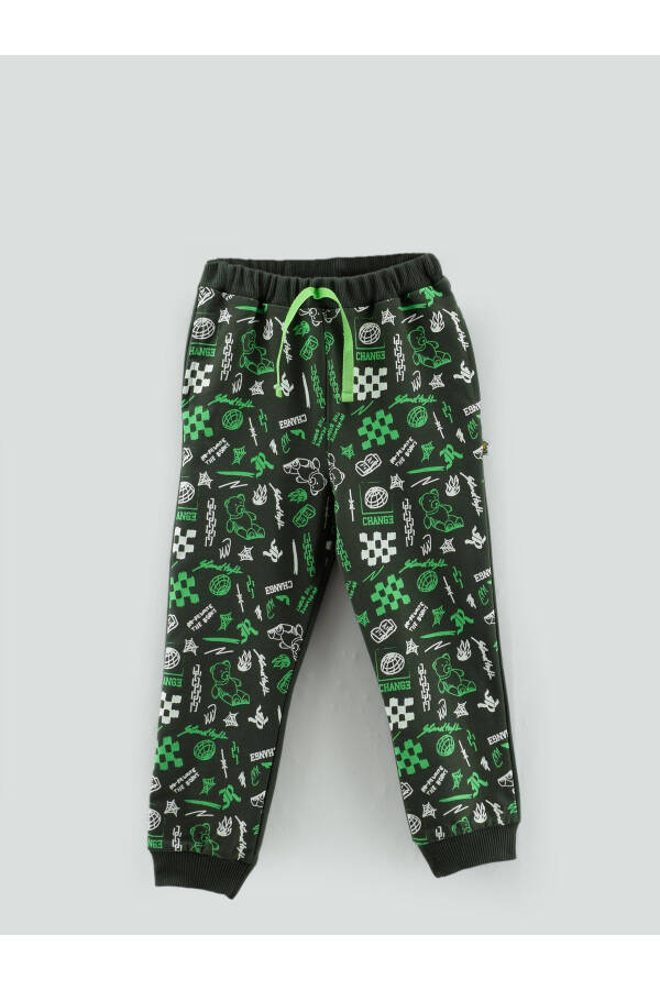 Change Bear Print Boys Sweatpants - 4