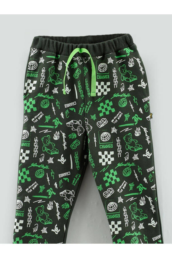 Change Bear Print Boys Sweatpants - 5