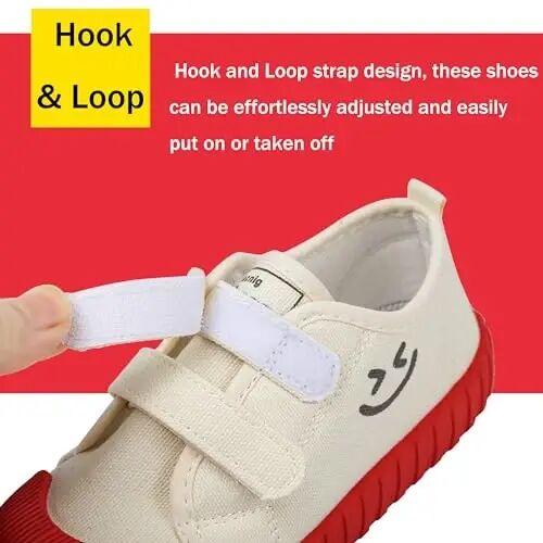 Chaoslook Boy's Girl's Toddlers Canvas Shoes Kids (Toddler/Little Kids) | Slip-On Lightweight Sneakers Hook and Loops Skin-Friendly Walking Running Shoes - CHAOSLOOK (1)