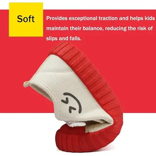 Chaoslook Boy's Girl's Toddlers Canvas Shoes Kids (Toddler/Little Kids) | Slip-On Lightweight Sneakers Hook and Loops Skin-Friendly Walking Running Shoes - 5