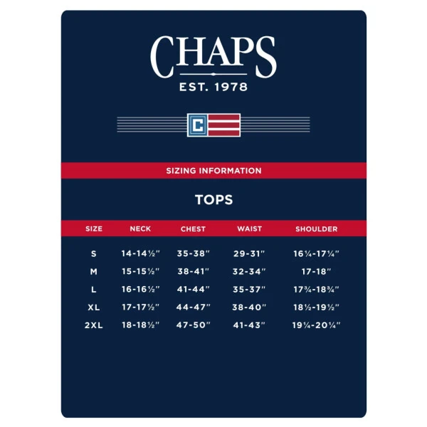 Chaps Men's & Big Men's Everyday Fleece Crewneck Sweatshirt, Sizes S-2XL- - CHAPS