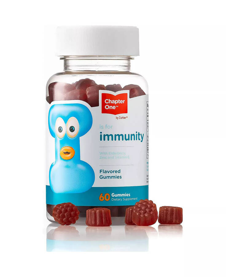 Chapter One Immunity with Zinc and Vitamin C - 60 Flavored Gummies No Color - 1