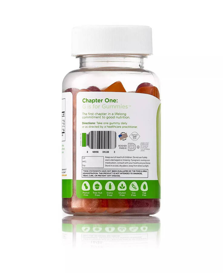 Chapter One Vitamin D3 Great Tasting Chewable Vitamin D3 for Kids, Vitamin D3 1000IU, Certified Kosher - 120 Flavored Gummies No Color - 2