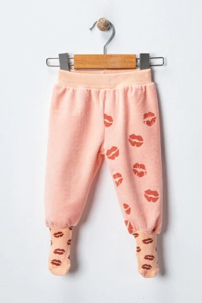 Chaqaloq baxmal labli paypoqlar bilan shim - BLOOMERS