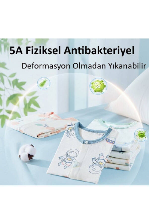 Chaqaloq, Bola Tulumchasi Yozgi 100% Organik Paxta, Body, Zıbın, Tulum 1-2 Yil (SEVIMLI HAYVONLAR PUSHKI) - 14
