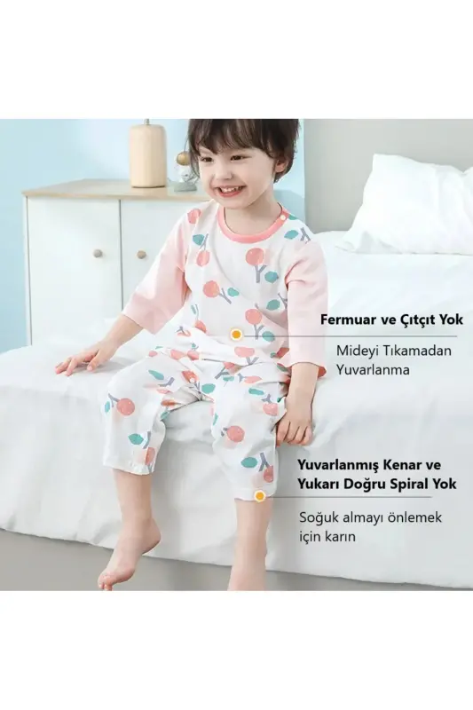 Chaqaloq, Bola Tulumchasi Yozgi 100% Organik Paxta, Body, Zıbın, Tulum 1-2 Yil (SEVIMLI HAYVONLAR PUSHKI) - 3