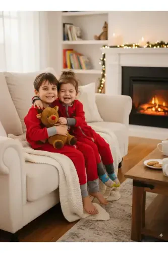 Chaqaloq Bolalar Tikilgan Uzoq Yengli Oeko-tex Mikro Polar Uyqu Kostyumi Tog 2 - 7