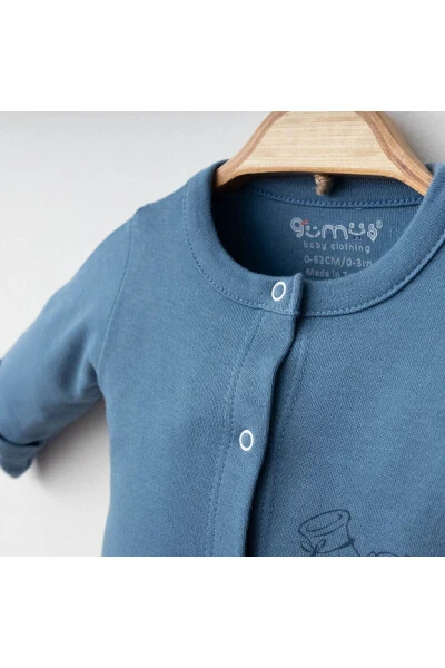 Chaqaloq kombinezoni 100% paxta it mavzusidagi shapka bilan - GENEL MARKALAR (1)