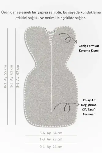 Chaqaloq kundagi - Yangi tug'ilgan chaqaloqni o'zini tinchlantirish kundagi - O'g'il va qiz bolalar uchun uxlash xalati 1.0 Tog - 3