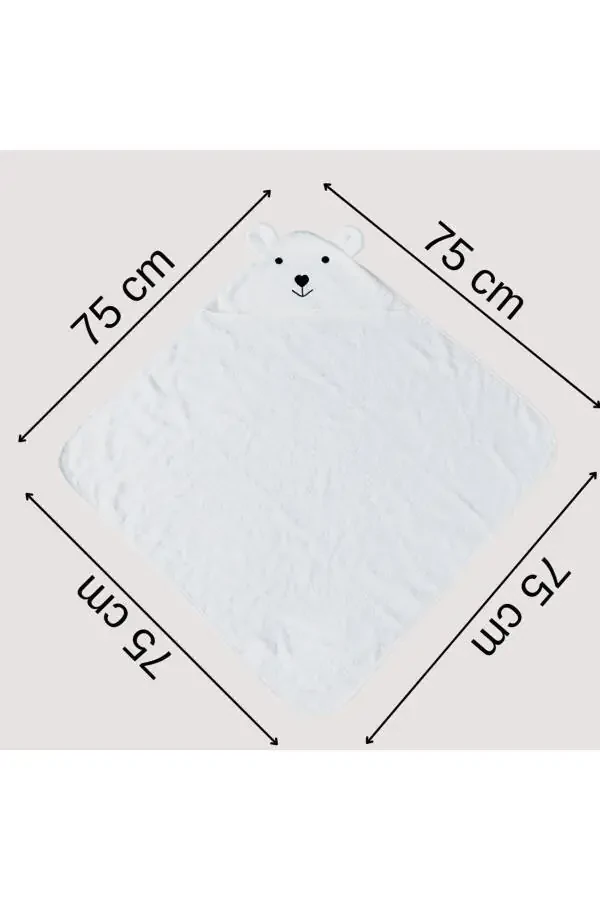 Chaqaloq kundak sochiq - tabiiy bambuk va toza paxta aralashmasi bilan kaputli - 22