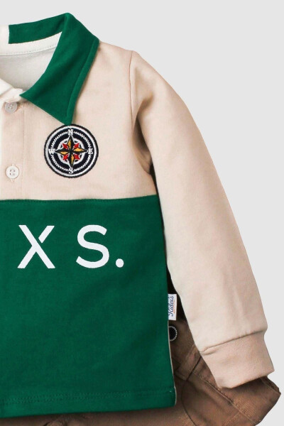 Chaqaloq o'g'il bolalar uchun paxta polo to'plami Shimlar Yuqori ikki qismli to'plam To'y Tug'ilgan kun Nikohi To'y Bayram - 3