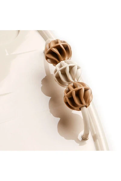 Chaqaloq ovqatlantirish stul, ko'chma savatli o'yinchoqli, olinadigan old stol. - 3