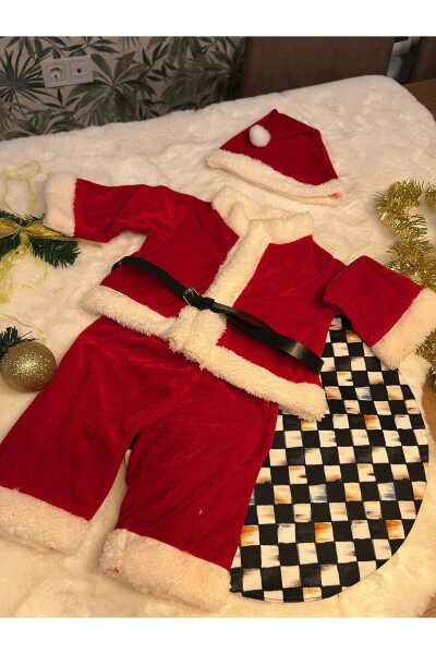 Chaqaloq Santa Klaus kostyumi o'g'il bola chaqaloq Yangi yil - 5