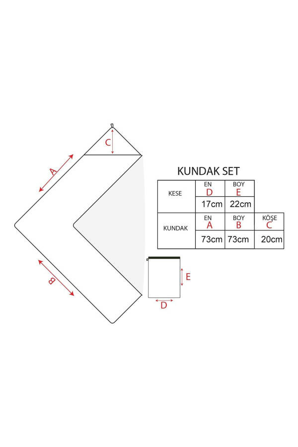 Chaqaloq uchun sochiq, o'rash va sumka to'plami Kichik O'rdak - 8