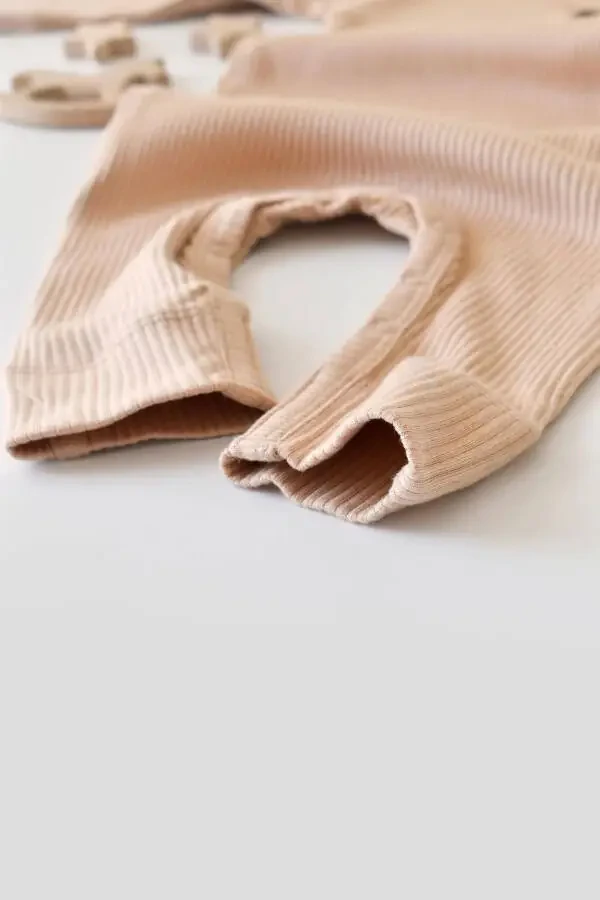 Chaqaloq uzun yengli tulum, 50% Modal mato — 50% Organik paxta, Chaqaloq va yangi tug'ilganlar seriyasi — Csym11412 - 2