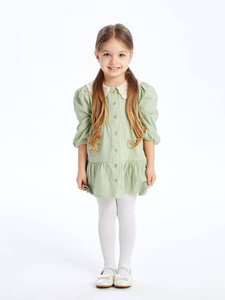 Chaqaloq Yaxasi Uzun Yengli Qizchacha Ko'ylak - LC WAIKIKI (1)